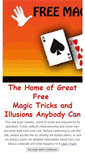 Mobile Screenshot of freemagictricksandillusions.com